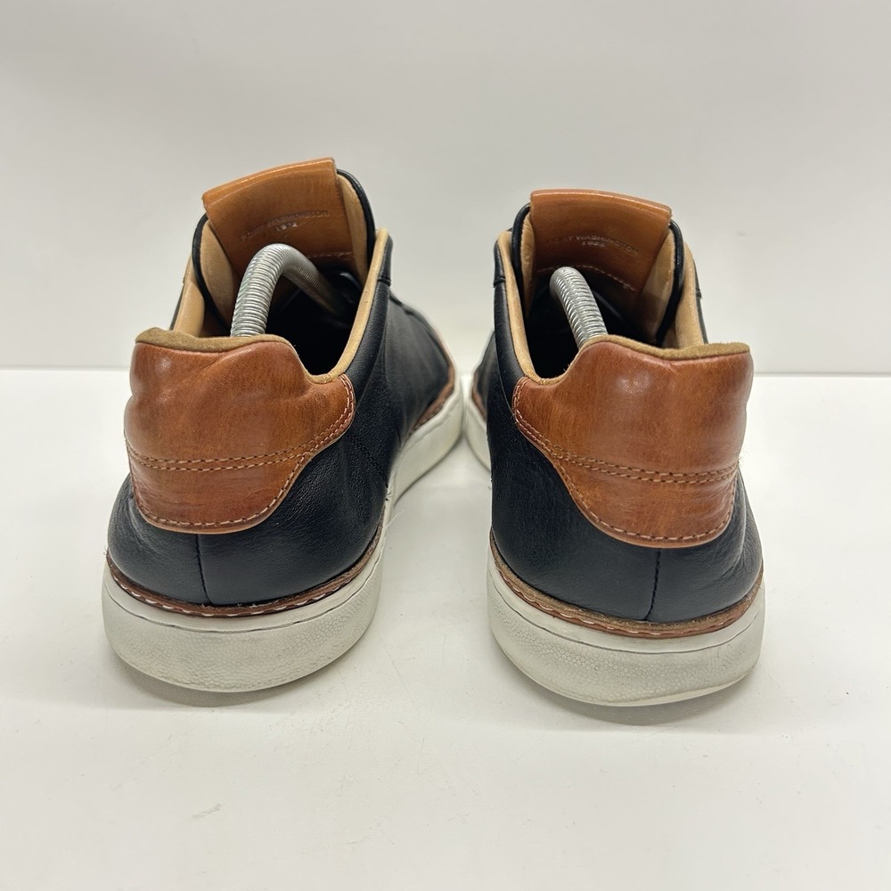 Allen Edmonds Port Washington Black Leather Sneakers Mens 11 D Casual Luxury - Picture 8 of 13